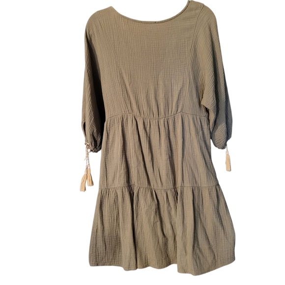 Saturday Sunday Anthropolgie tiered gauzy mini dress - S. Y84 - Picture 6 of 8